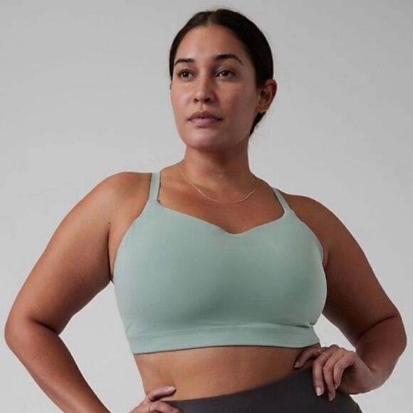 Athleta Elation Sports Bra Strappy Back Light Impact XL 1X Nwt - Picture 3 of 9